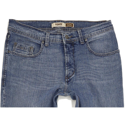 Pioneer Rando Men Blue Straight Regular Stretch Jeans W33 L34