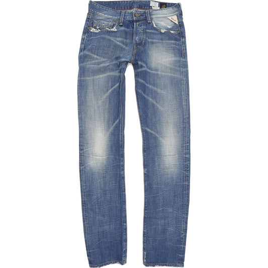 Replay Jennon Men Blue Straight Regular Jeans W31 L36