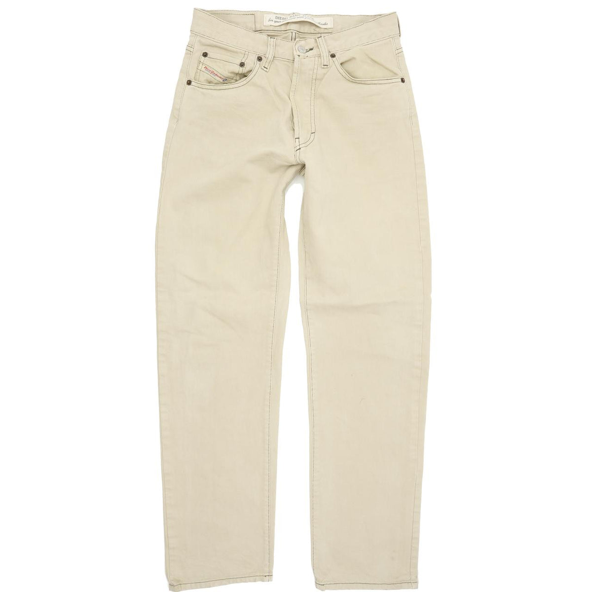 Diesel Cheyenne Men Beige Straight Regular Jeans W30 L32