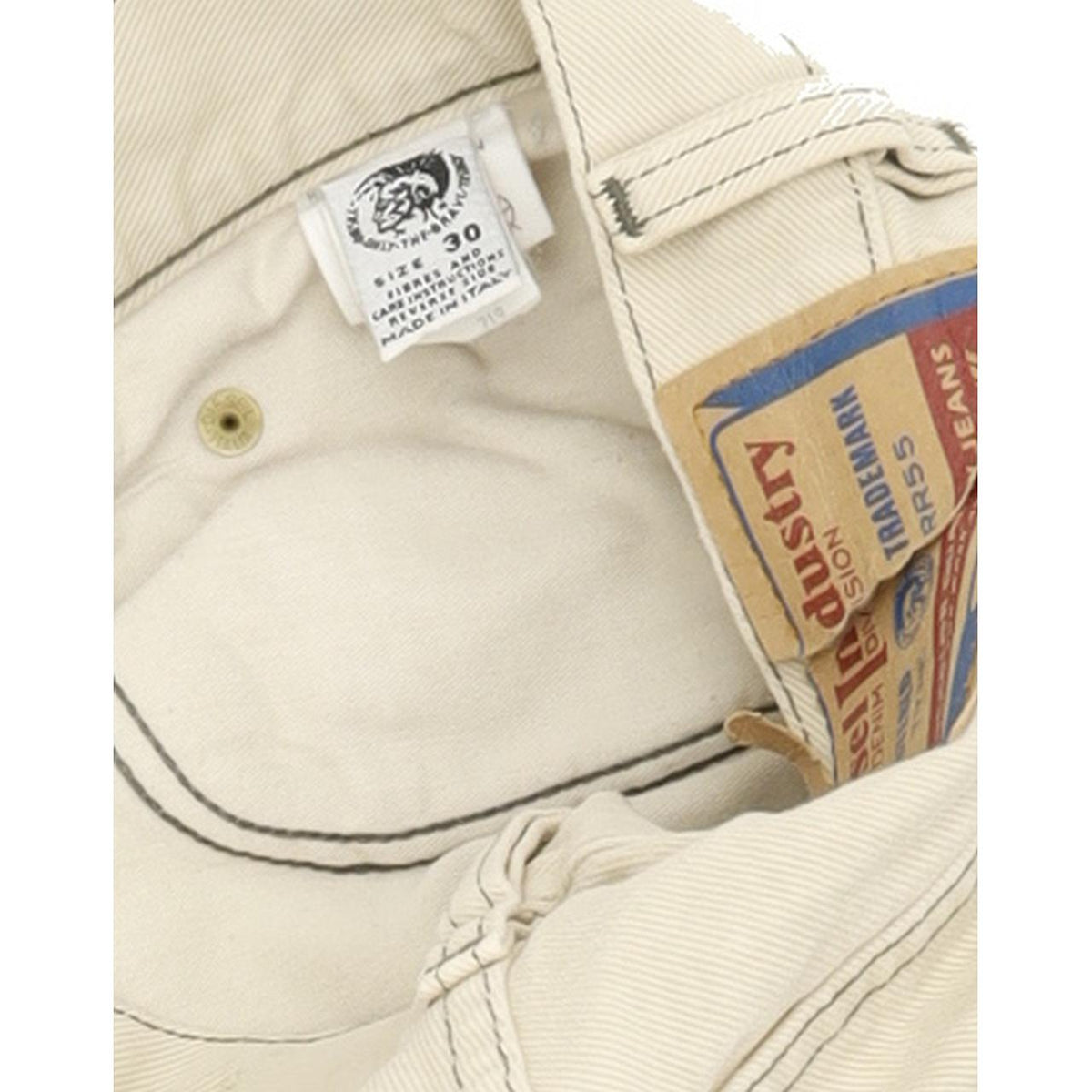 Diesel Cheyenne Men Beige Straight Regular Jeans W30 L32