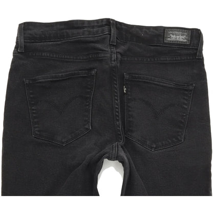 Levi's Hi Rise Women Black Skinny Slim Stretch Jeans W28 L29
