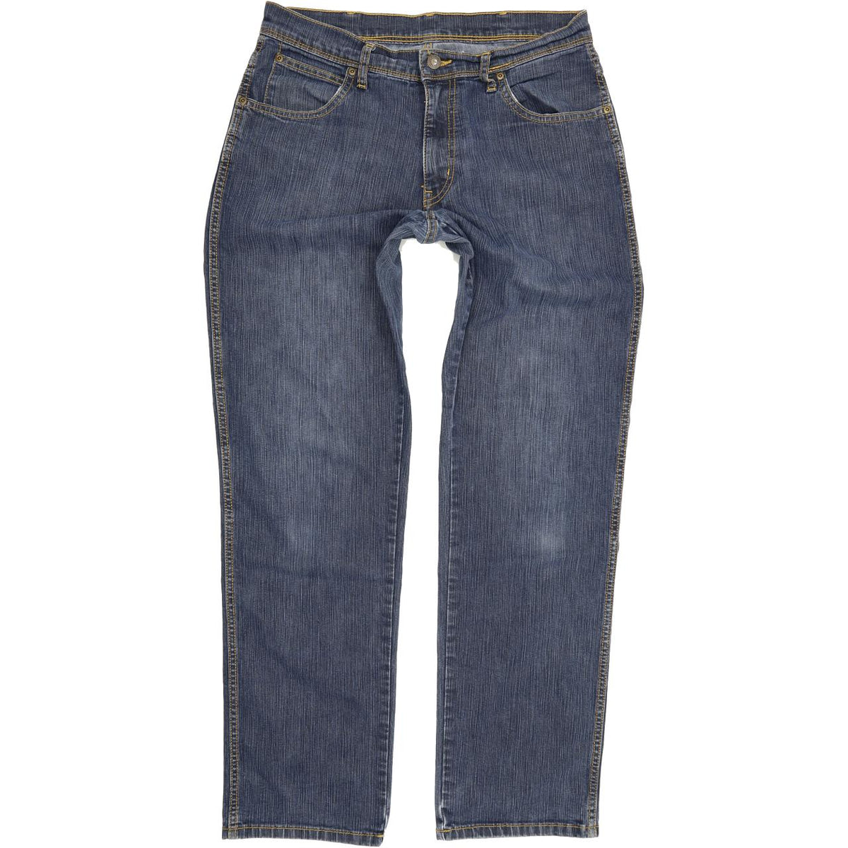 Wrangler Men Blue Straight Regular Stretch Jeans W33 L32