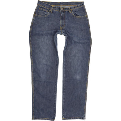 Wrangler Men Blue Straight Regular Stretch Jeans W33 L32