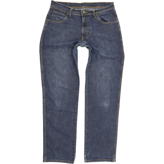 Wrangler Men Blue Straight Regular Stretch Jeans W33 L32