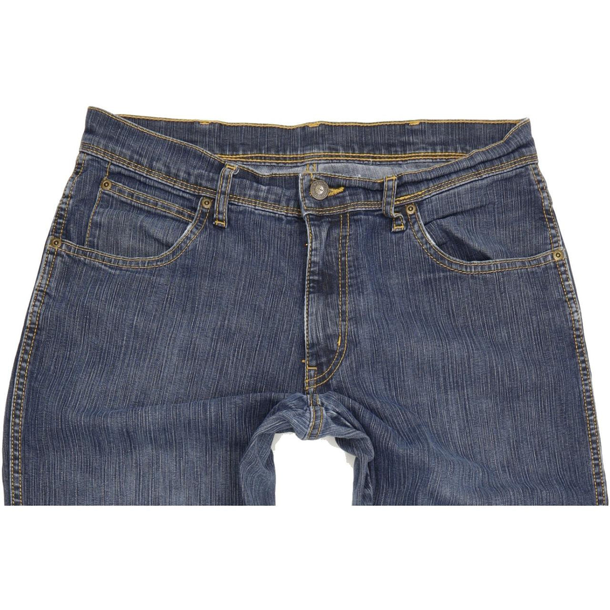Wrangler Men Blue Straight Regular Stretch Jeans W33 L32