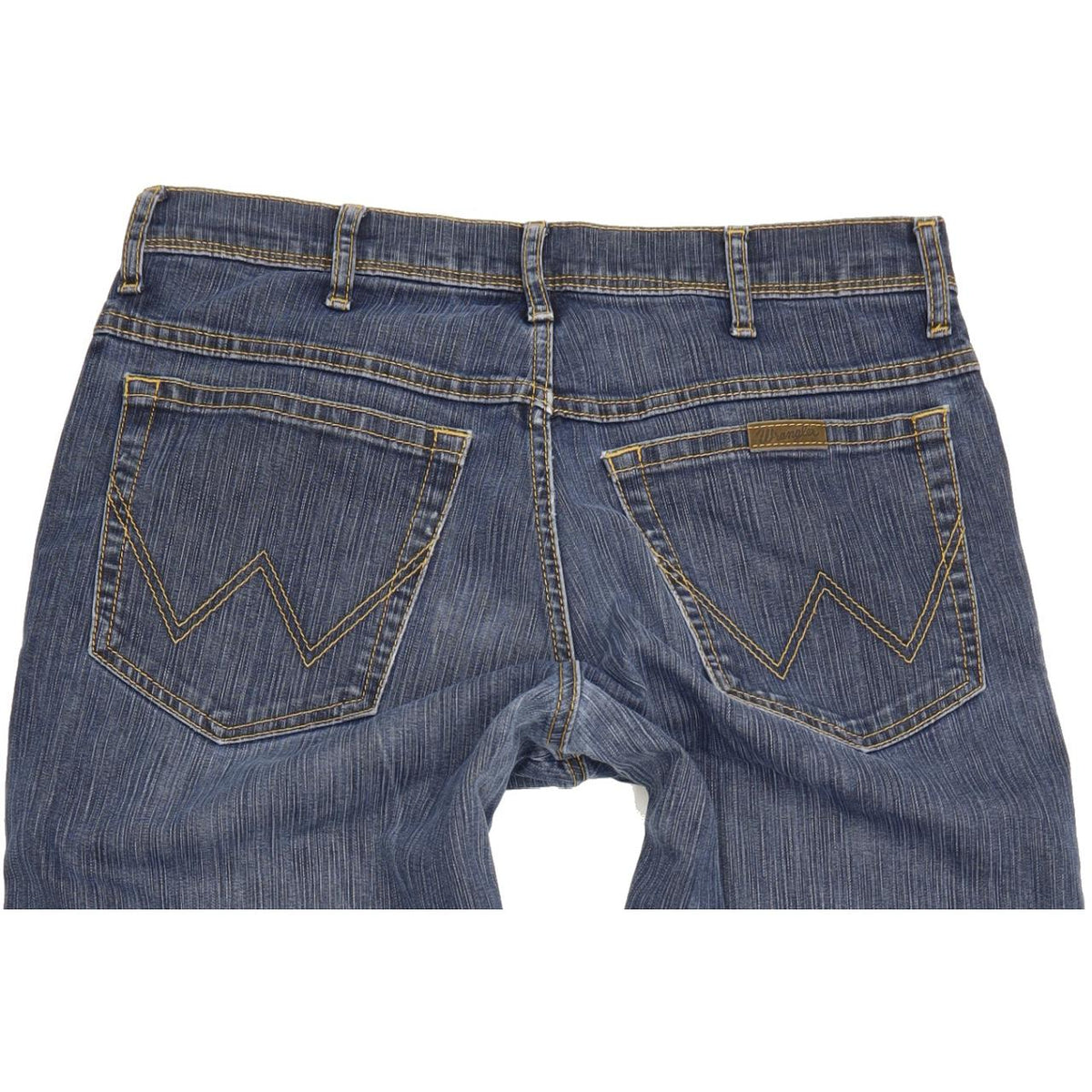 Wrangler Men Blue Straight Regular Stretch Jeans W33 L32