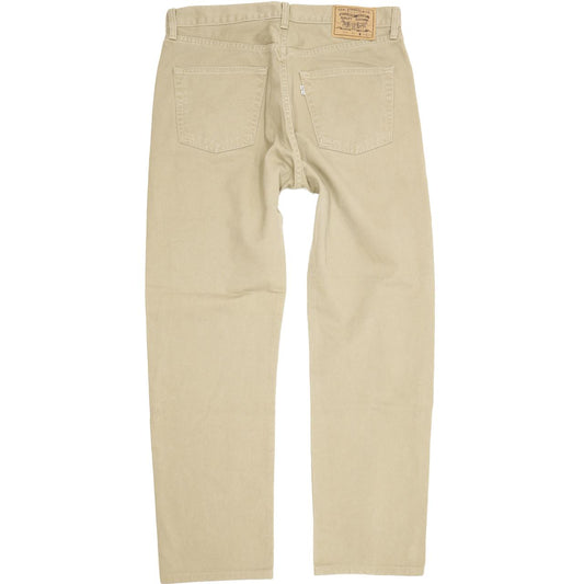 Levi's 551 Men Beige Straight Regular Jeans W35 L31