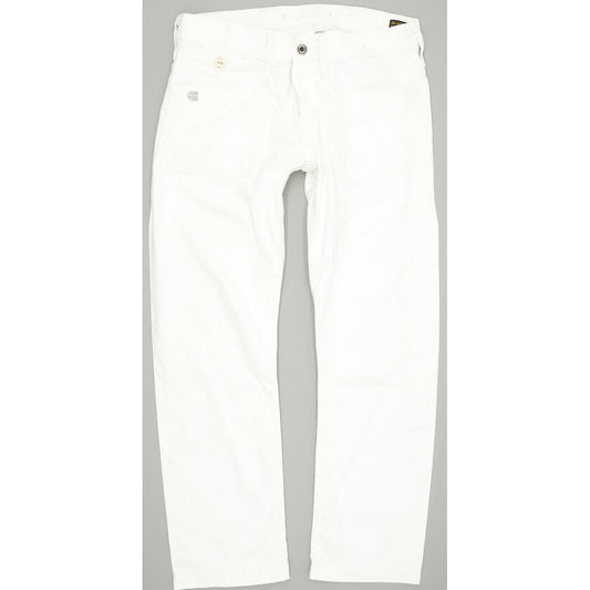 G-Star Arthur Shipmate Men White Straight Slim Jeans W31 L28