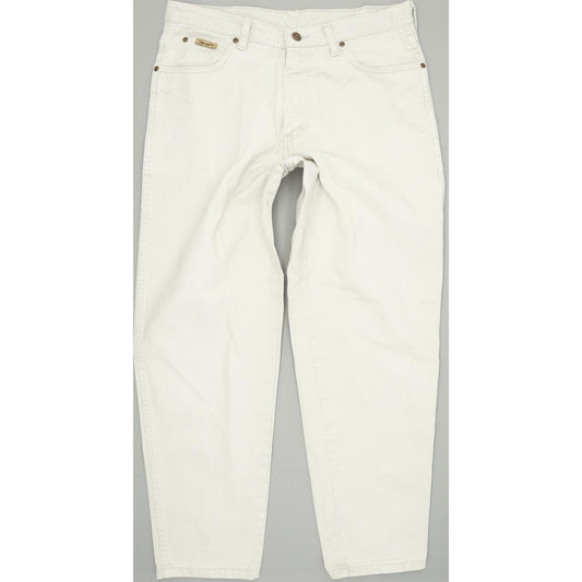 Wrangler Utah Men Beige Straight Regular Jeans W34 L30