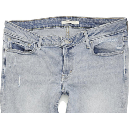 Levi's 711 Women Blue Skinny Slim Stretch Jeans W32 L34