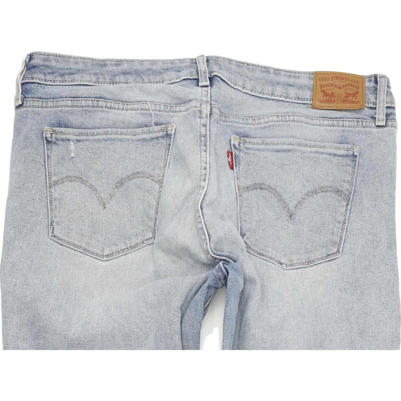 Levi's 711 Women Blue Skinny Slim Stretch Jeans W32 L34