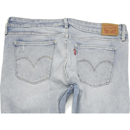 Levi's 711 Women Blue Skinny Slim Stretch Jeans W32 L34