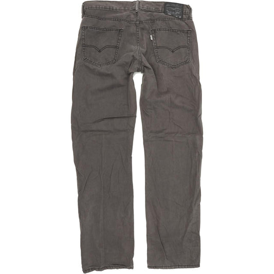 Levi's Men Grey Straight Regular Jeans W34 L34