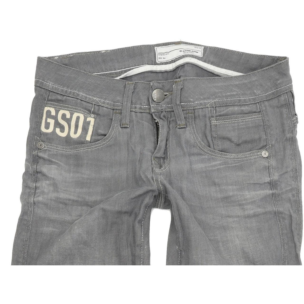 G-Star Saville Women Blue Straight Regular Stretch Jeans W28 L32