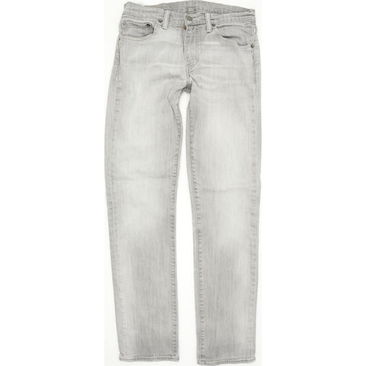 Levi's 511 Men Grey Skinny Slim Stretch Jeans W29 L32