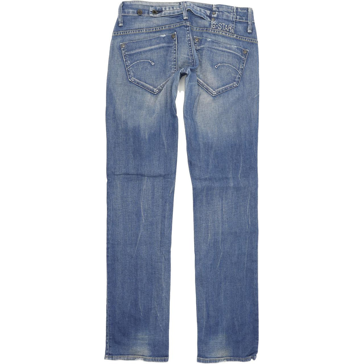G-Star Midge Women Blue Straight Regular Stretch Jeans W28 L34