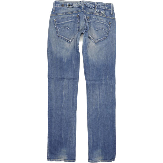G-Star Midge Women Blue Straight Regular Stretch Jeans W28 L34