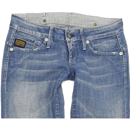 G-Star Midge Women Blue Straight Regular Stretch Jeans W28 L34