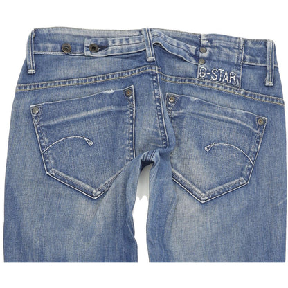 G-Star Midge Women Blue Straight Regular Stretch Jeans W28 L34