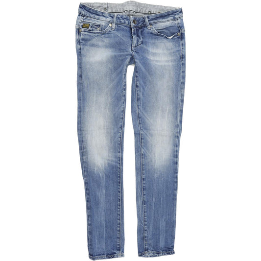 G-Star Women Blue Skinny Slim Stretch Jeans W28 L32
