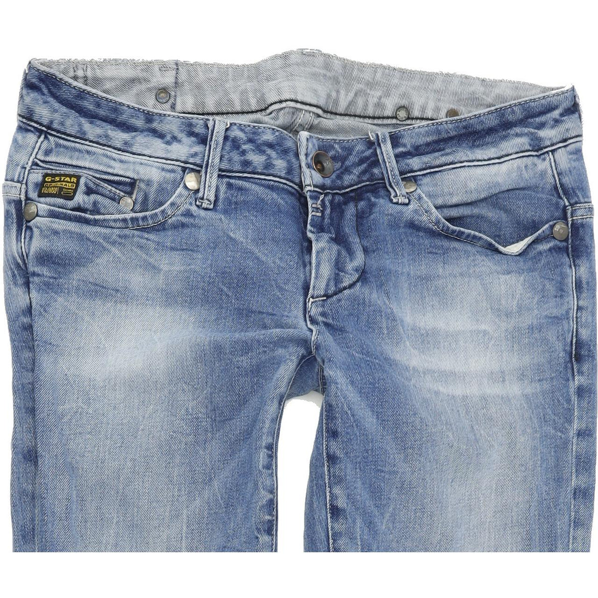 G-Star Women Blue Skinny Slim Stretch Jeans W28 L32