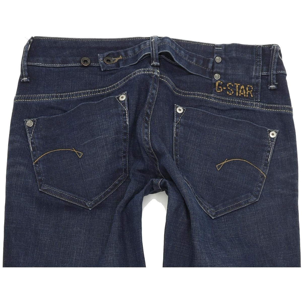 G-Star Women Blue Straight Regular Stretch Jeans W30 L32