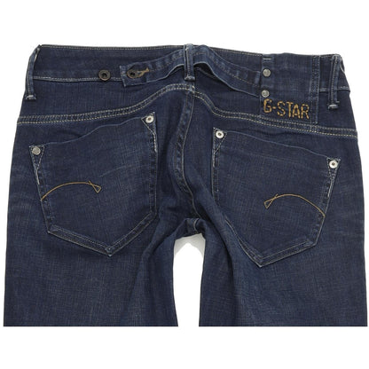 G-Star Women Blue Straight Regular Stretch Jeans W30 L32