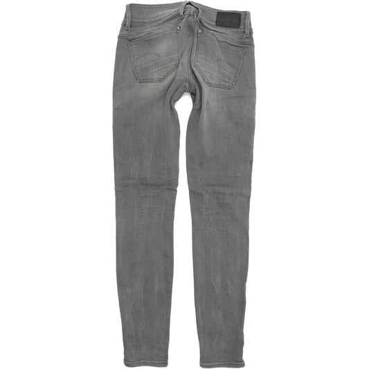 G-Star Lynn Women Grey Skinny Slim Stretch Jeans W25 L30