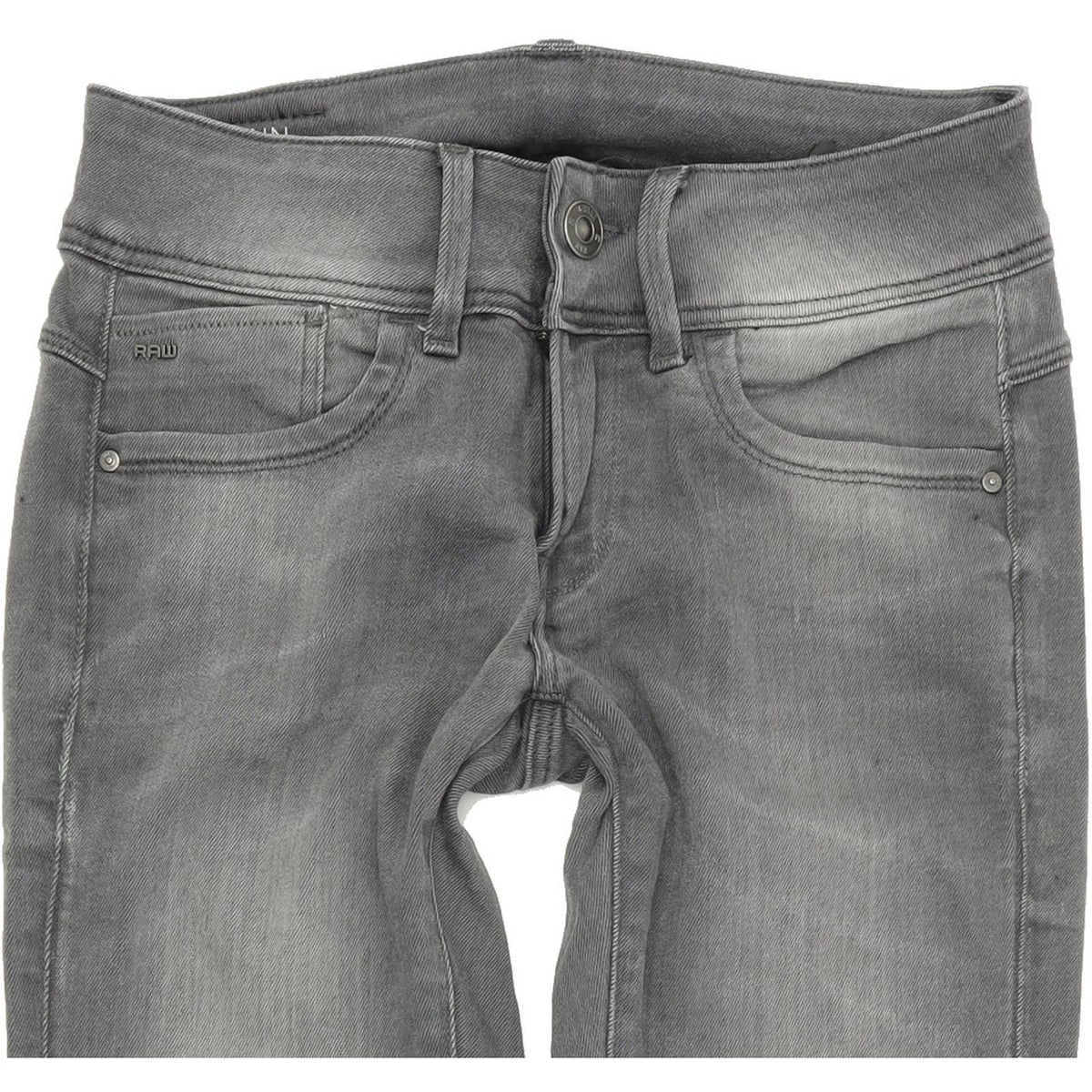 G-Star Lynn Women Grey Skinny Slim Stretch Jeans W25 L30