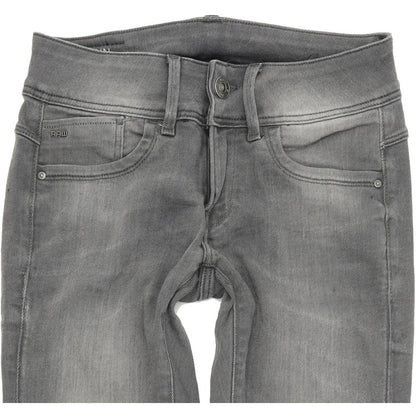 G-Star Lynn Women Grey Skinny Slim Stretch Jeans W25 L30