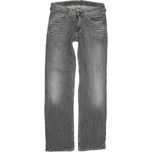 Mustang Women Grey Straight Regular Stretch Jeans W32 L34