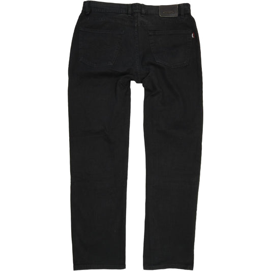 Pioneer Men Black Straight Regular Stretch Jeans W36 L32