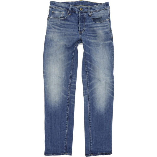 G-Star 3301 Men Blue Straight Regular Jeans W29 L32