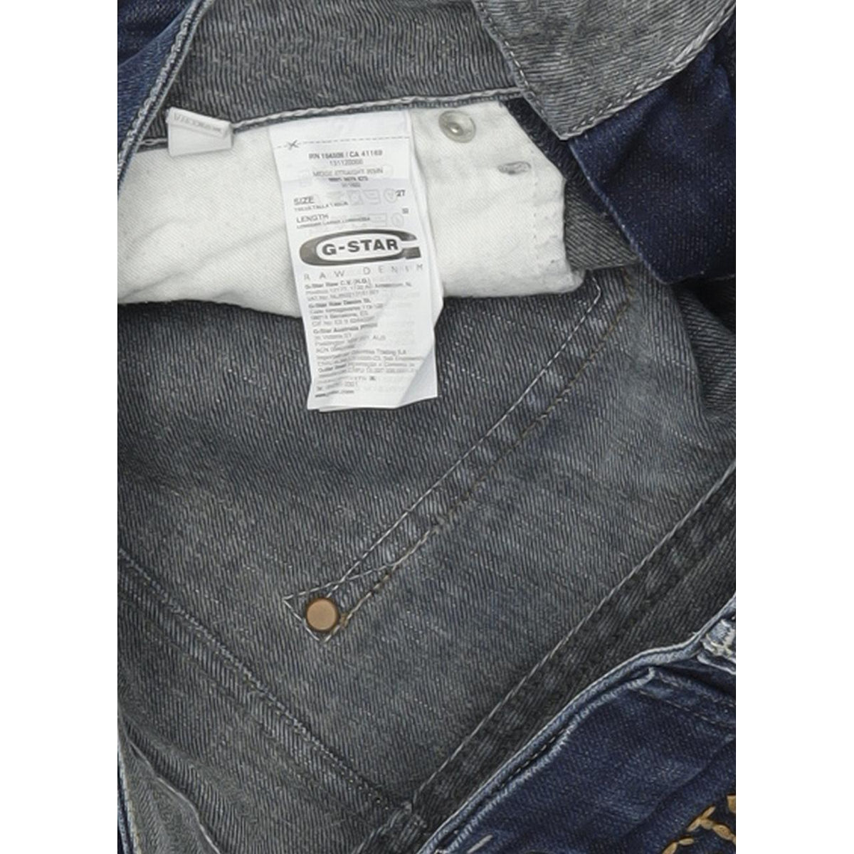 G-Star Midge Women Blue Straight Regular Stretch Jeans W27 L32