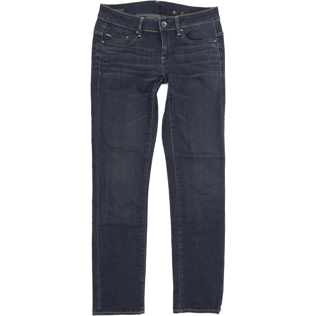 G-Star Midge Women Blue Straight Regular Stretch Jeans W28 L32