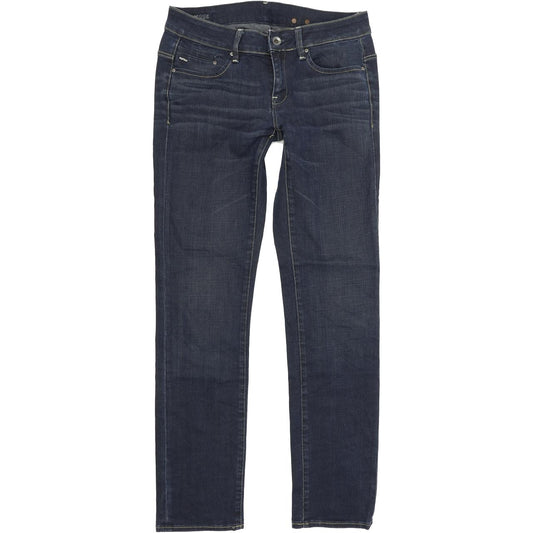 G-Star Midge Women Blue Straight Regular Stretch Jeans W28 L32
