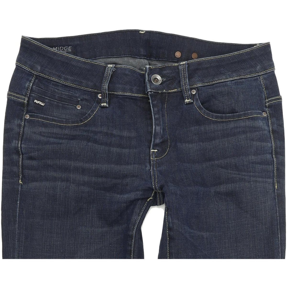 G-Star Midge Women Blue Straight Regular Stretch Jeans W28 L32