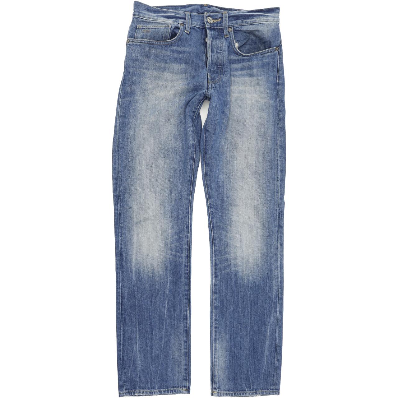 G-Star 3301 Men Blue Straight Regular Jeans W30 L32