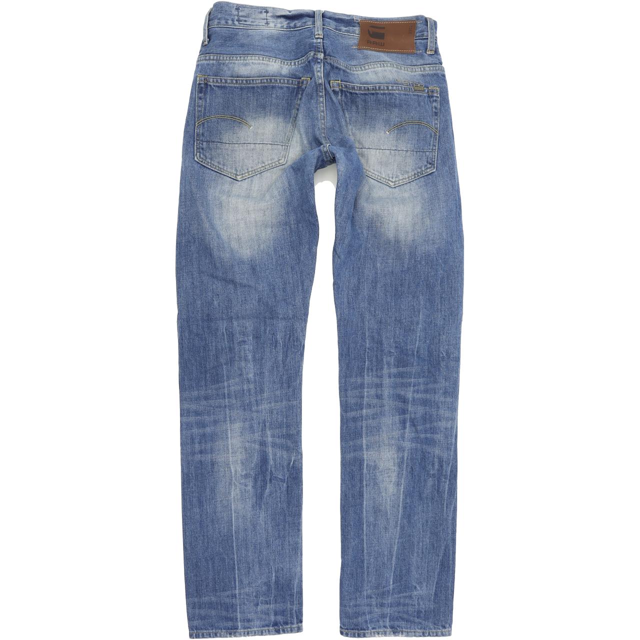 G-Star 3301 Men Blue Straight Regular Jeans W30 L32