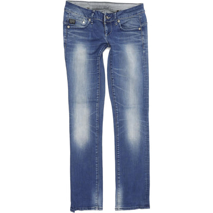 G-Star Women Blue Straight Regular Stretch Jeans W27 L32