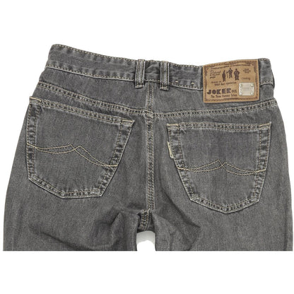 Joker Double Saddle Stitched Men Charcoal Straight Regular Jeans W32 L32