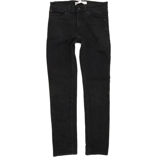 Levi's 510 Kids Men Black Skinny Slim Stretch Jeans W29 L29