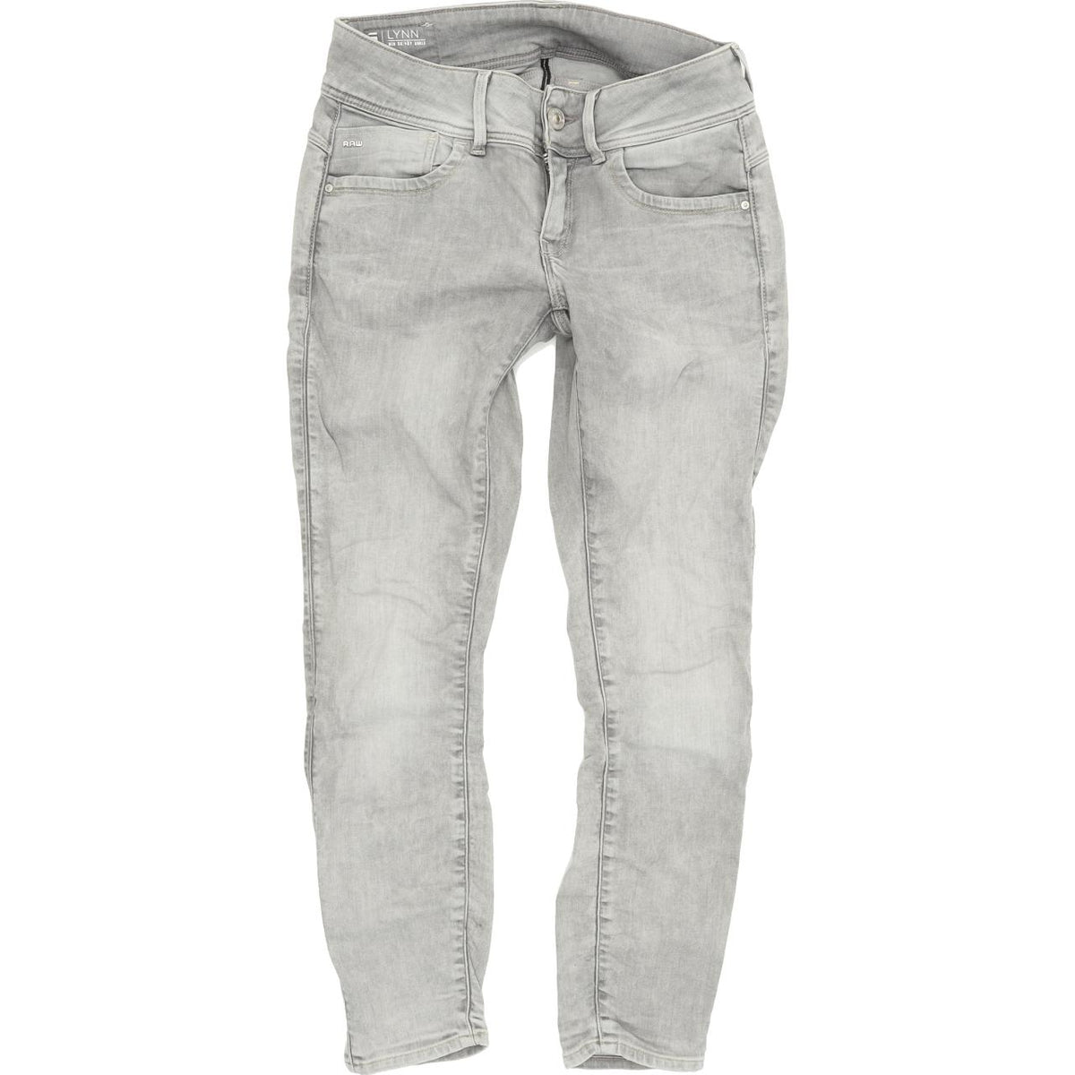 G-Star Lynn Ankle Women Grey Skinny Slim Stretch Jeans W26 L26