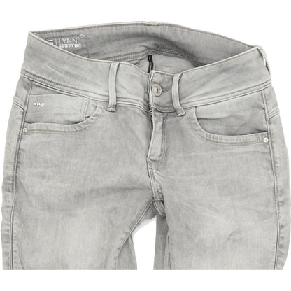 G-Star Lynn Ankle Women Grey Skinny Slim Stretch Jeans W26 L26