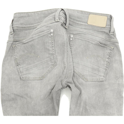 G-Star Lynn Ankle Women Grey Skinny Slim Stretch Jeans W26 L26