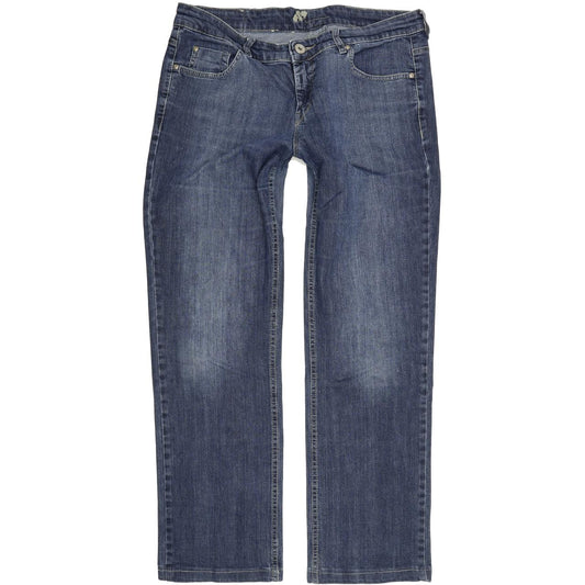 Joker Brand Women Blue Straight Regular Stretch Jeans W33 L30