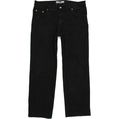 Pioneer Men Black Straight Regular Stretch Jeans W38 L30