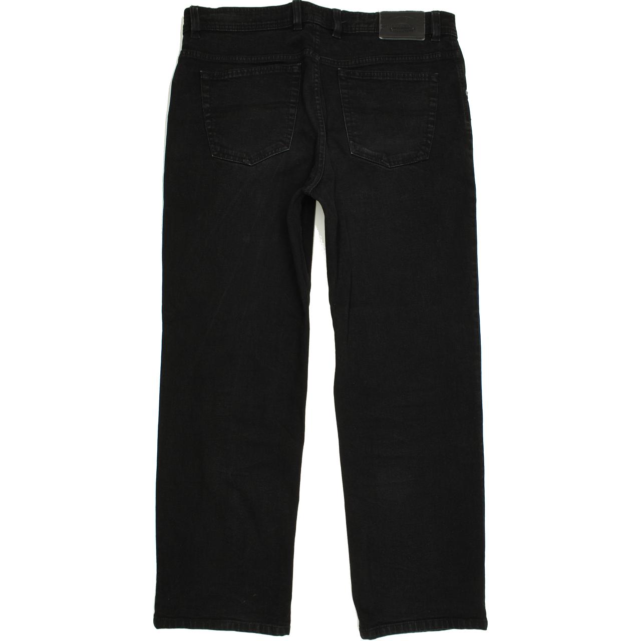 Pioneer Men Black Straight Regular Stretch Jeans W38 L30