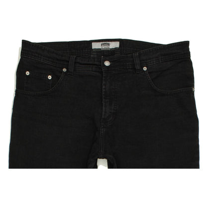 Pioneer Men Black Straight Regular Stretch Jeans W38 L30