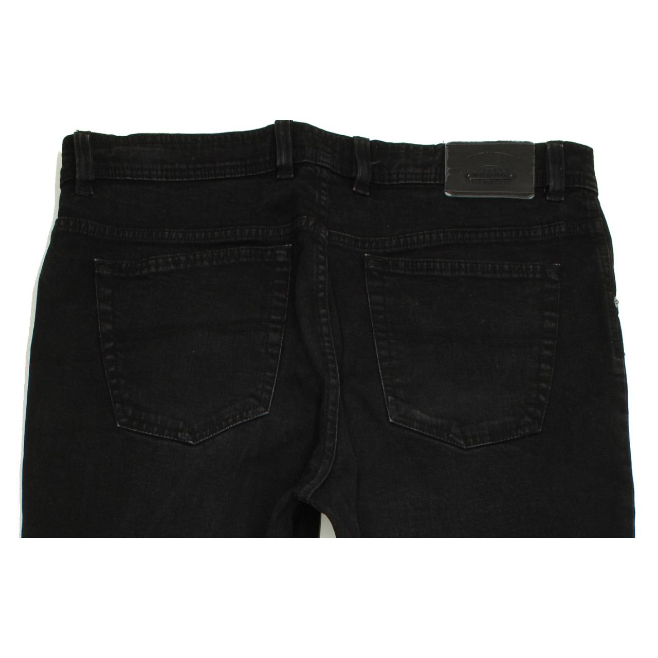 Pioneer Men Black Straight Regular Stretch Jeans W38 L30